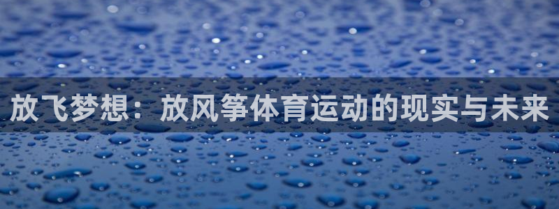 678体育app：放飞梦想：放风筝体育运动的现实与未来