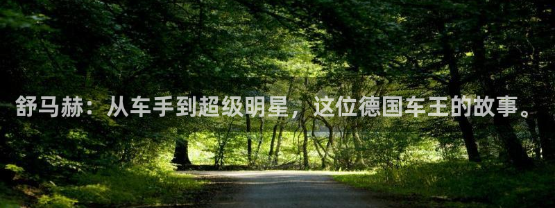678体育官网：舒马赫：从车手到超级明星，这位德国车王的故事。
